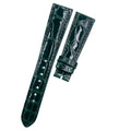 Black ALLIGATOR Leather Watch Strap for Patek Philippe Complications Chronograph – Deployment Clasp