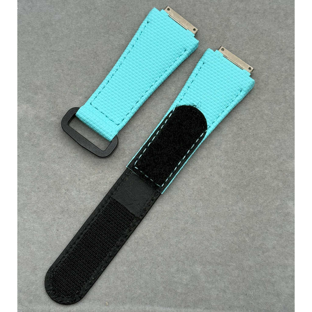 Compatible with Richard Mille RM035 & RM055 Velcro Watch Strap - White