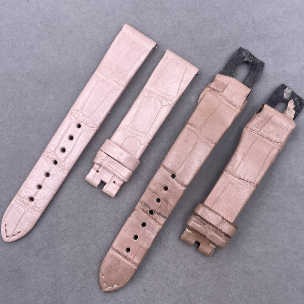 Fits Vacheron Constantin Égérie Light Pink ALLIGATOR Quick-Release Handmade Custom Watch Strap (with Old Strap Required)