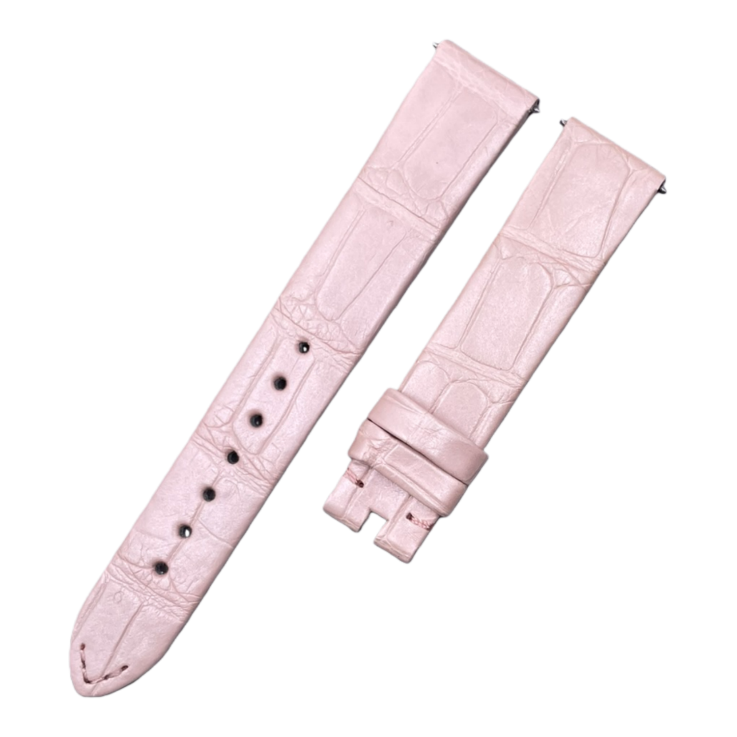 Fits Vacheron Constantin Égérie Light Pink ALLIGATOR Quick-Release Handmade Custom Watch Strap (with Old Strap Required)