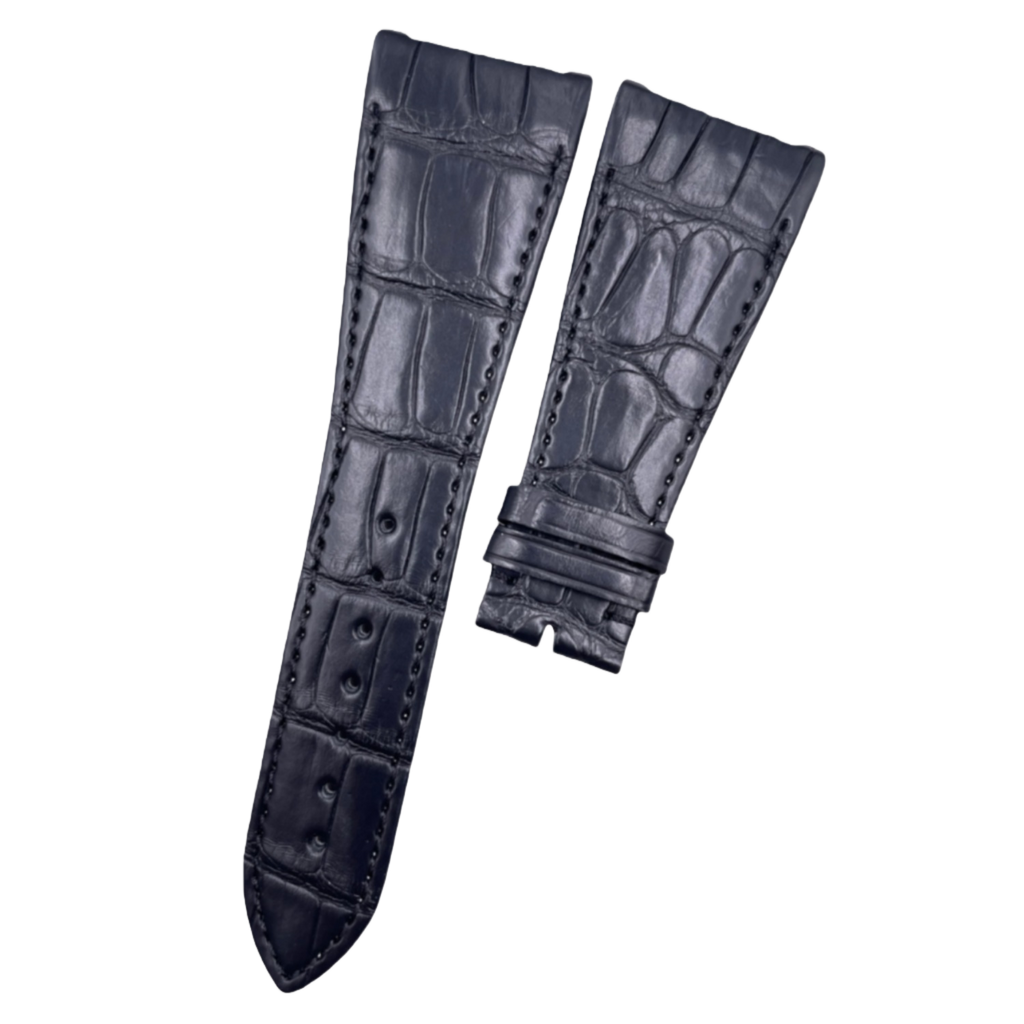 Alligator Leather Watch Strap for BVLGARI OCTO 102115 BGOP41BGLDCH Series - Handmade Genuine Alligator Leather Strap for Men