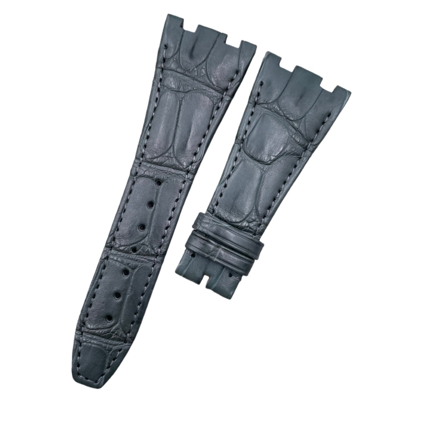Compatible with Audemars Piguet Royal Oak, Crocodile Leather Watch Strap