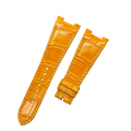 Orange Crocodile Leather Watch Strap Compatible with Patek Philippe 5712