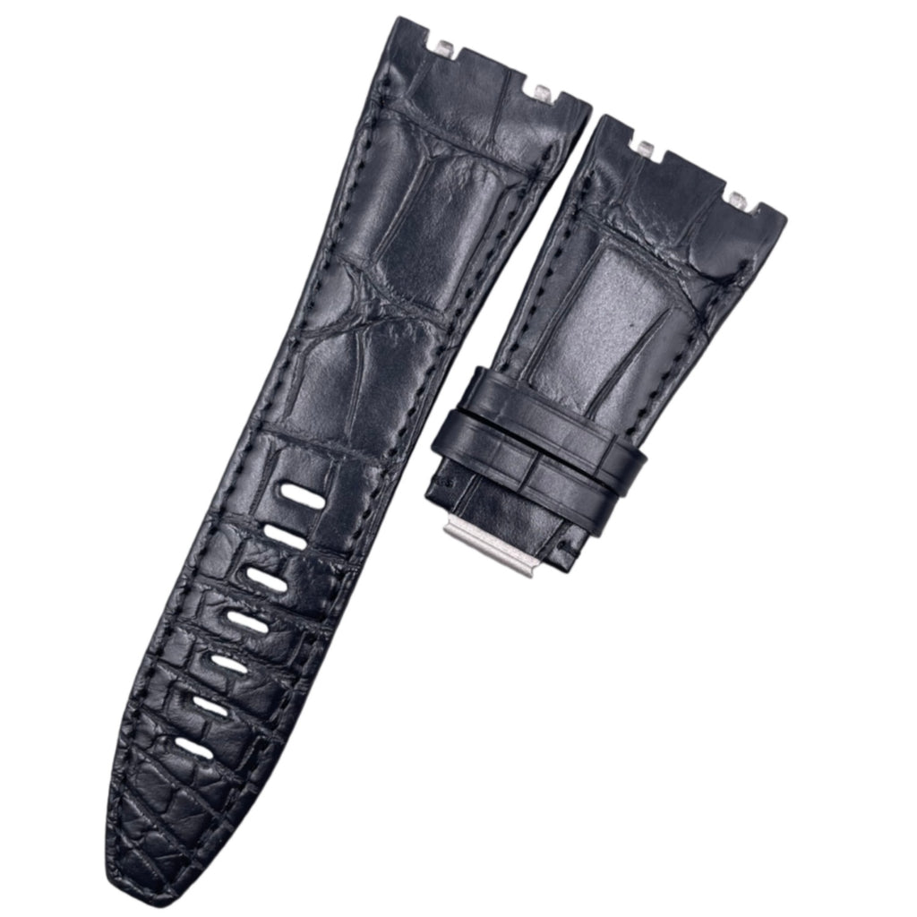 Dark Gray Alligator Leather Watch Strap for Audemars Piguet 15720 & 26420 – Quick Release