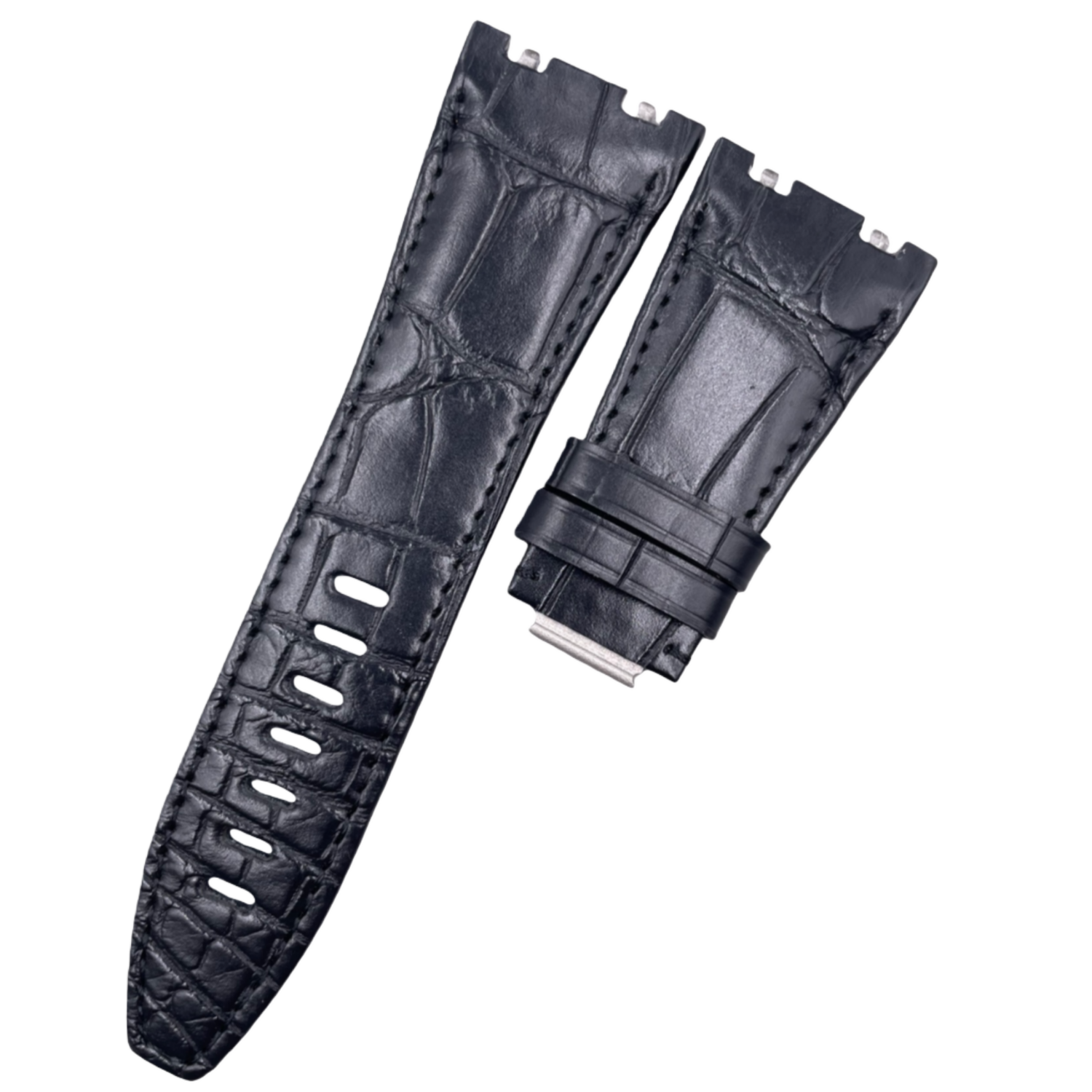 Dark Gray Alligator Leather Watch Strap for Audemars Piguet 15720 & 26420 – Quick Release