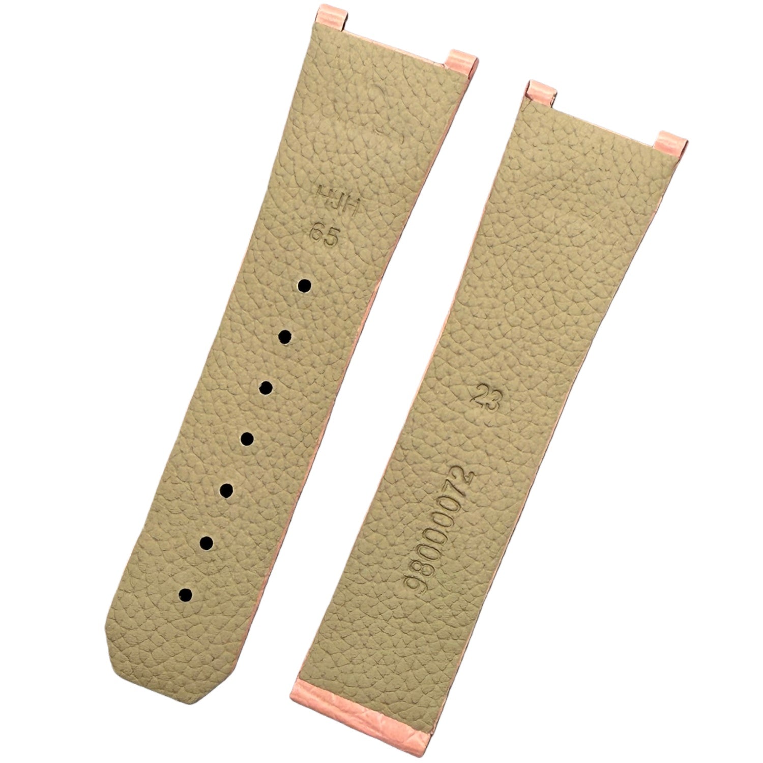 Compatible Omega Constellation Notched Pink Alligator Leather Watch Strap