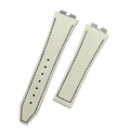 Handcrafted Custom Strap for Hublot 411/465/441/642 - Light Gray Nylon Texture Fluororubber