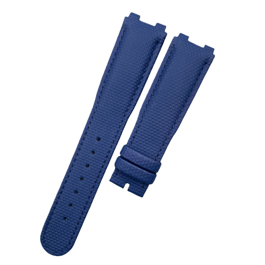 Handmade Custom Nylon-Textured Deep Blue Watch Strap for Breguet 5527 Series
