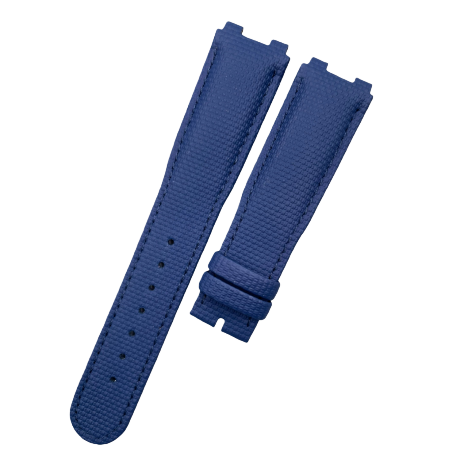 Handmade Custom Nylon-Textured Deep Blue Watch Strap for Breguet 5527 Series