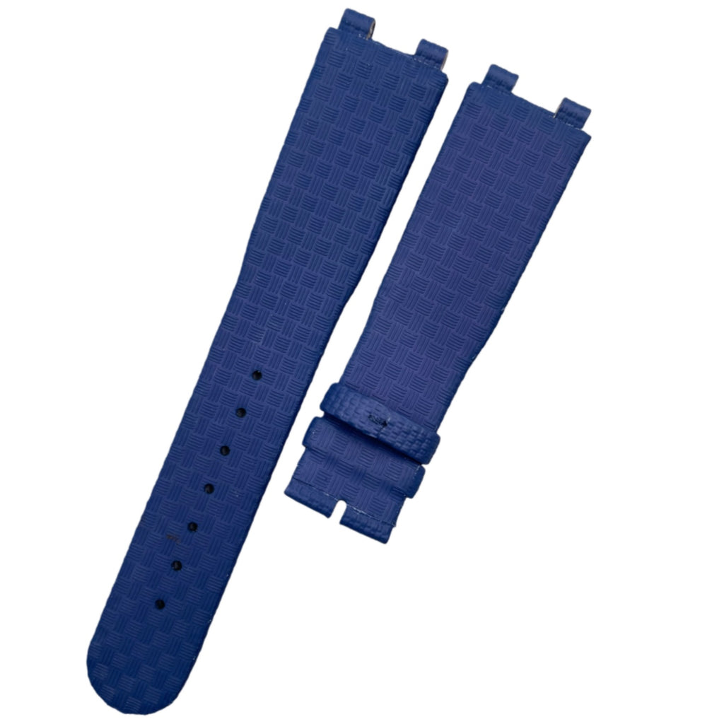 Handmade Custom Nylon-Textured Deep Blue Watch Strap for Breguet 5527 Series