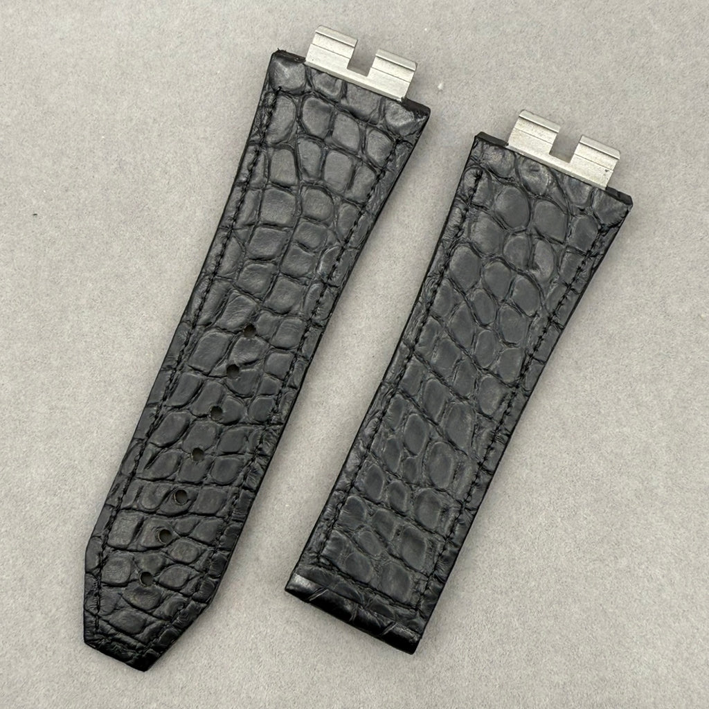 Handcrafted Custom ALLIGATOR Watch Strap for Hublot Big Bang 411 Himalayan - Quick-Release Leather