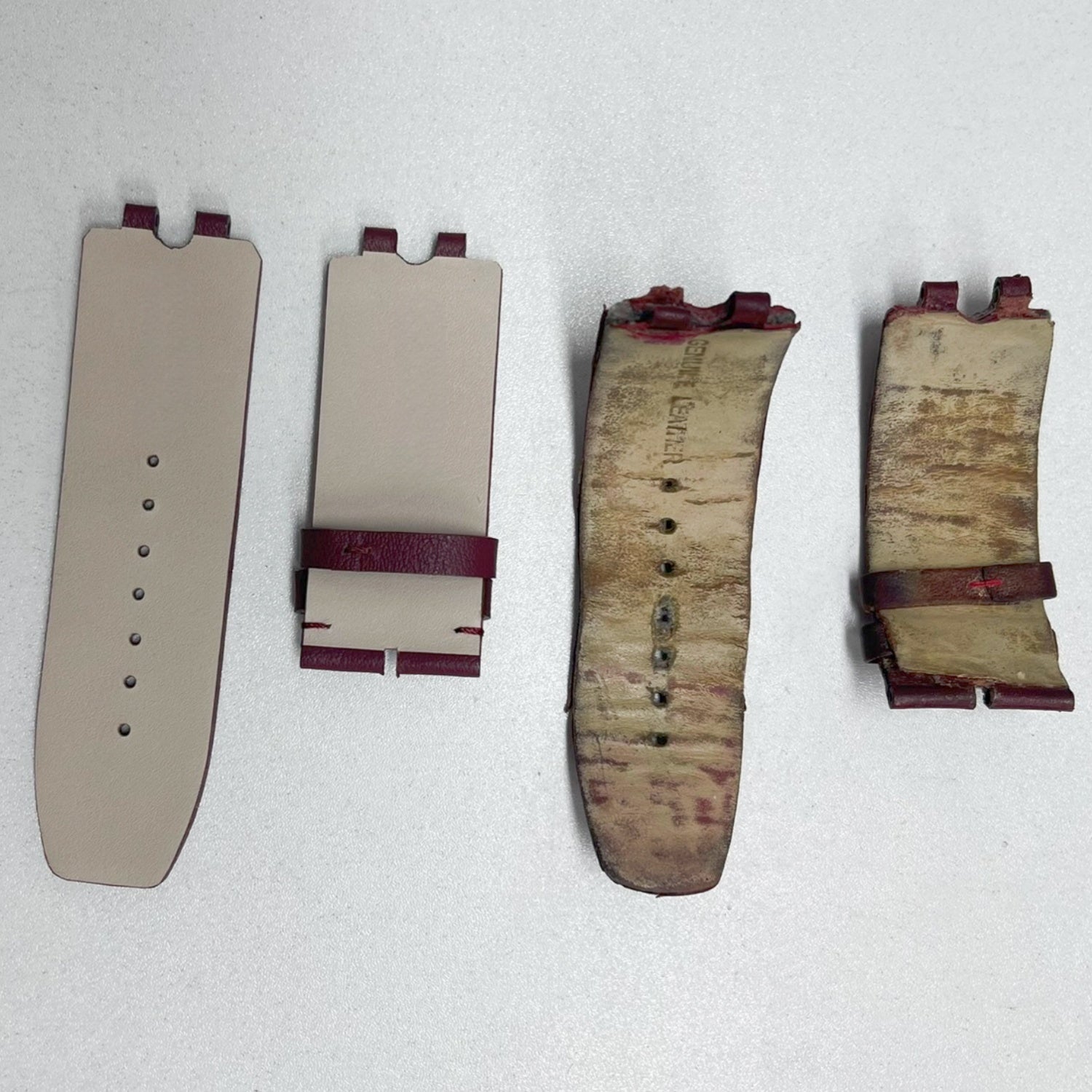 Custom Handcrafted ALLIGATOR Leather Strap for LV Smart Watch - High-Gloss Blue Double-Sided Quick-Release Leather Strap