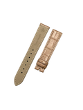 Milk Tea Color Crocodile Leather Watch Strap Compatible with Patek Philippe 1614
