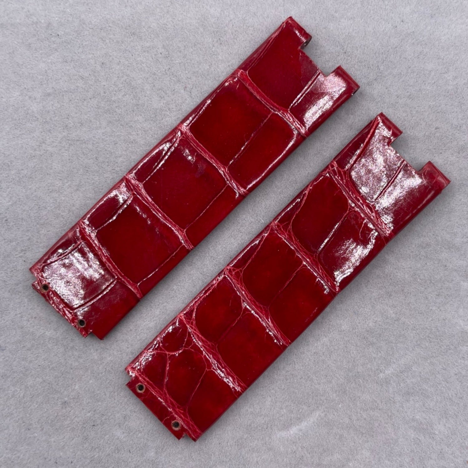 Alligator Leather Watch Strap for Piaget Limelight Gala Series G0A34136 - Custom Red Alligator Leather Strap
