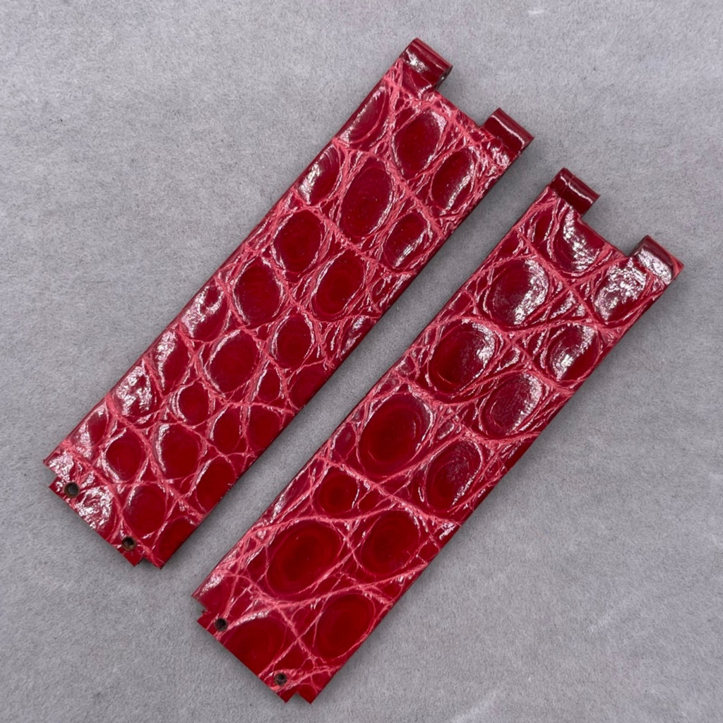 Alligator Leather Watch Strap for Piaget Limelight Gala Series G0A34136 - Custom Red Alligator Leather Strap