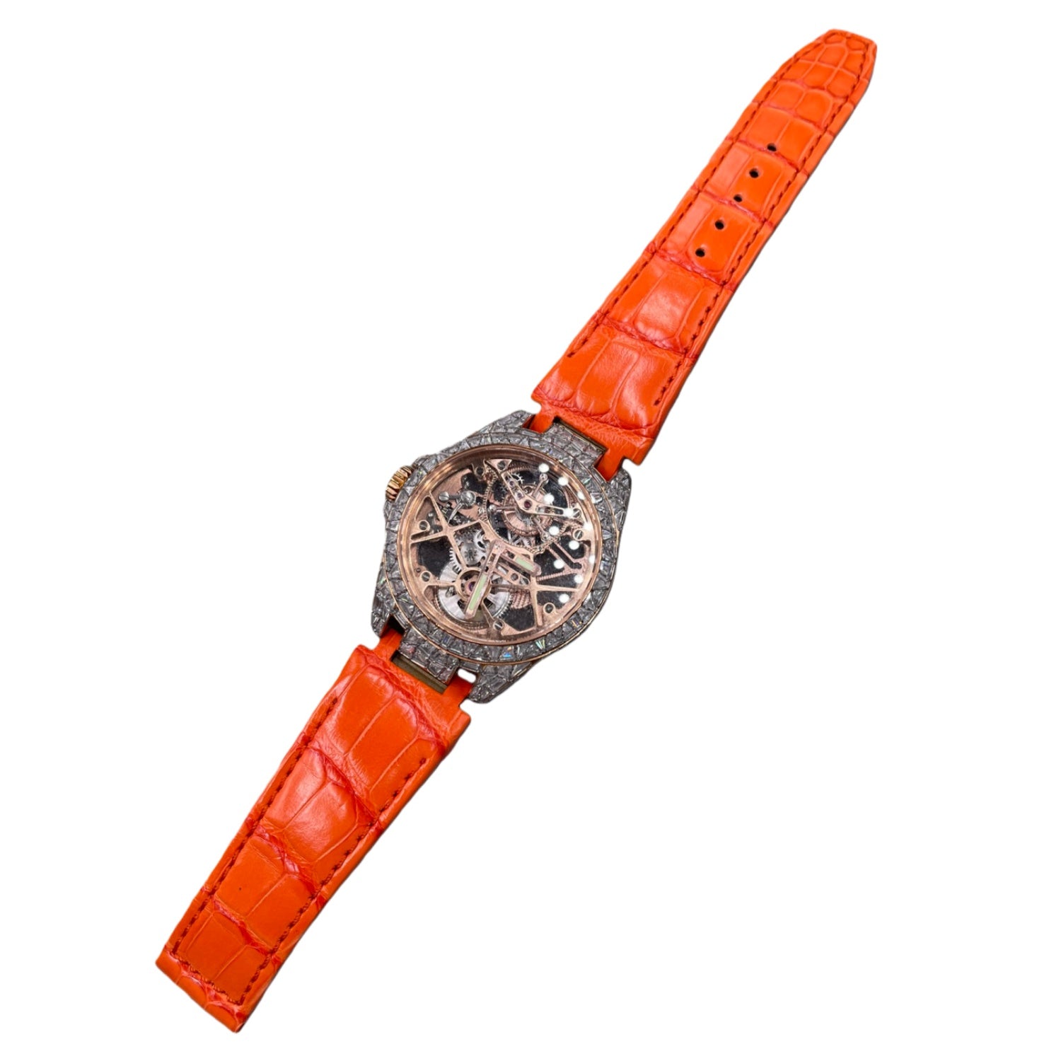 Compatible with Roger Dubuis Excalibur Series RDDBEX1031 ALLIGATOR Strap