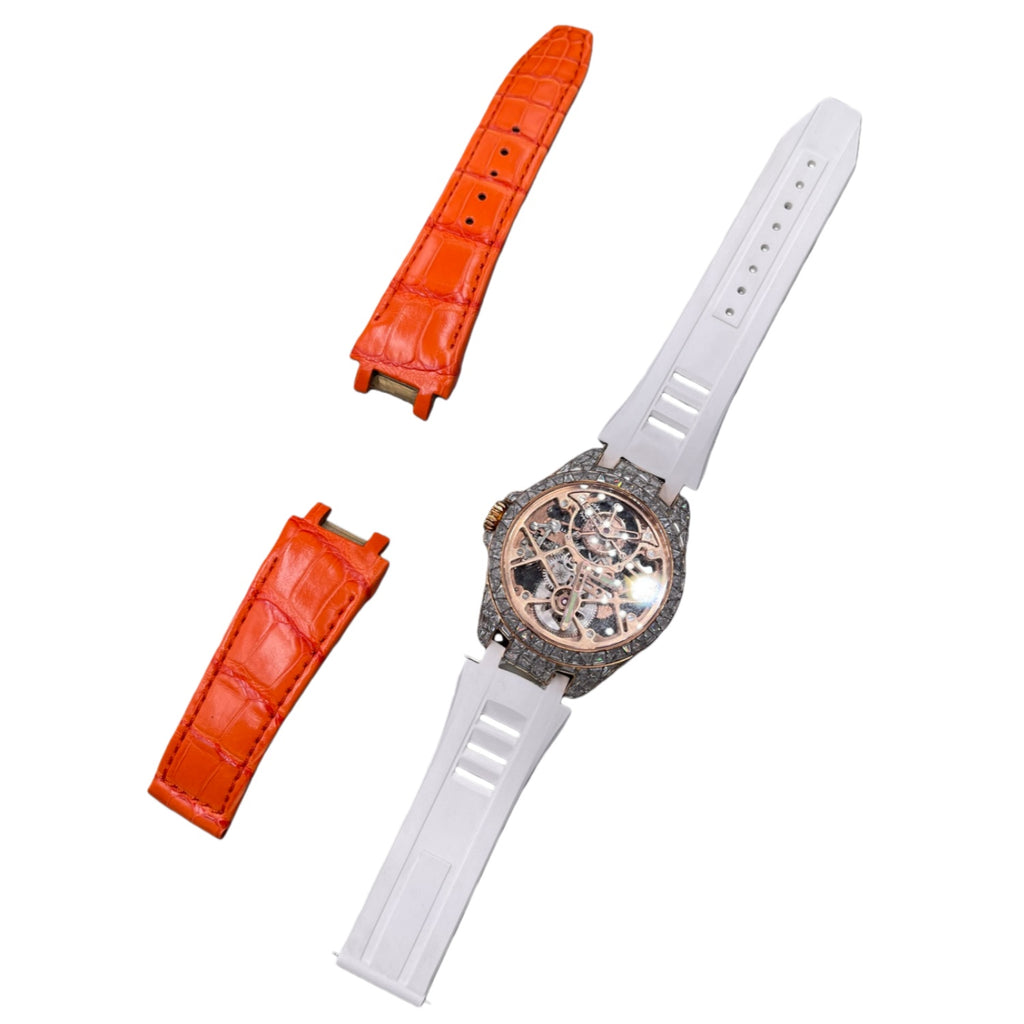Compatible with Roger Dubuis Excalibur Series RDDBEX1031 ALLIGATOR Strap