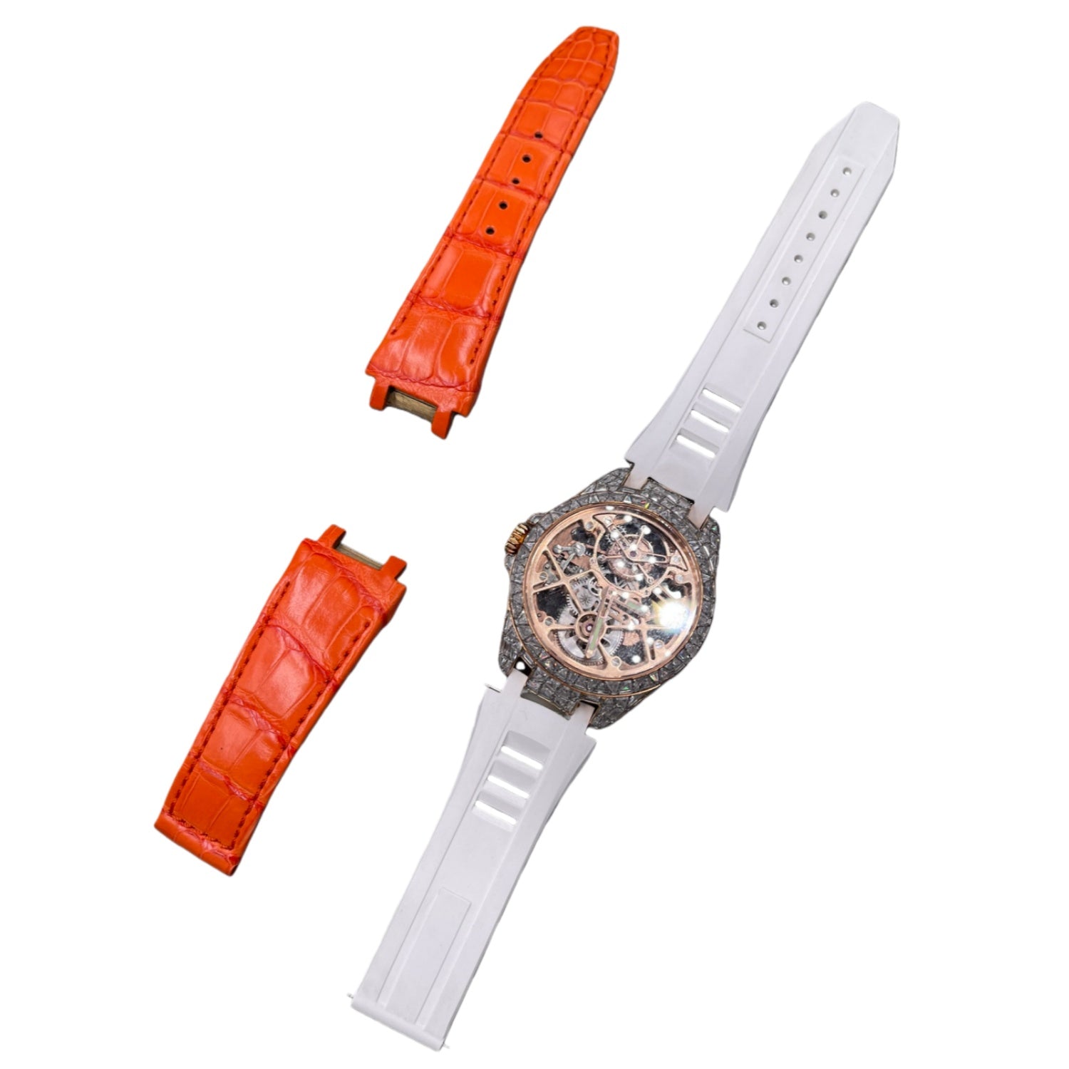 Compatible with Roger Dubuis Excalibur Series RDDBEX1031 ALLIGATOR Strap