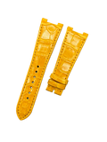 Yellow Crocodile Leather Handmade Watch Strap Compatible with Patek Philippe Sports Elegance Series 5711/5712