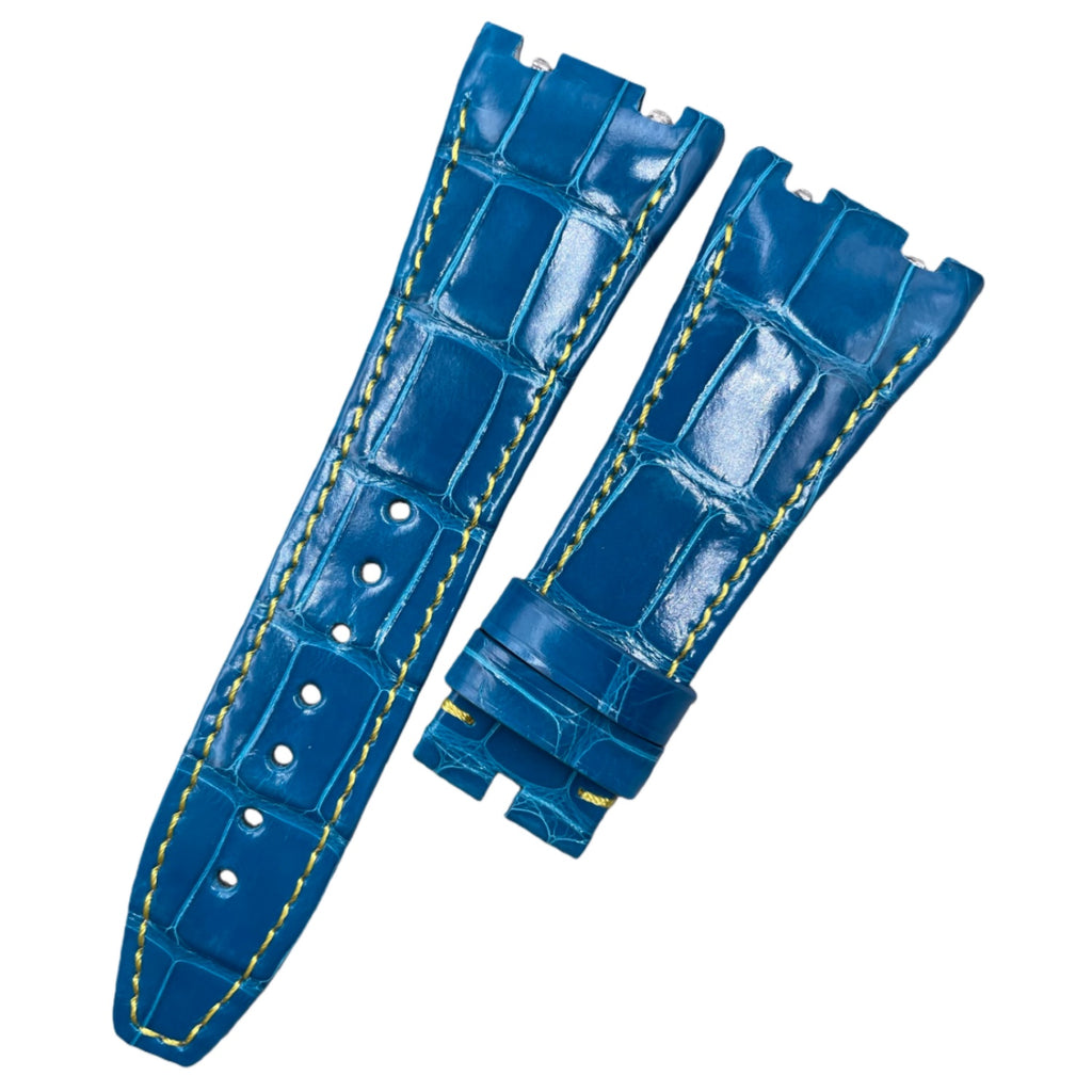 Dark Gray Alligator Leather Watch Strap for Audemars Piguet 15720 & 26420 – Quick Release