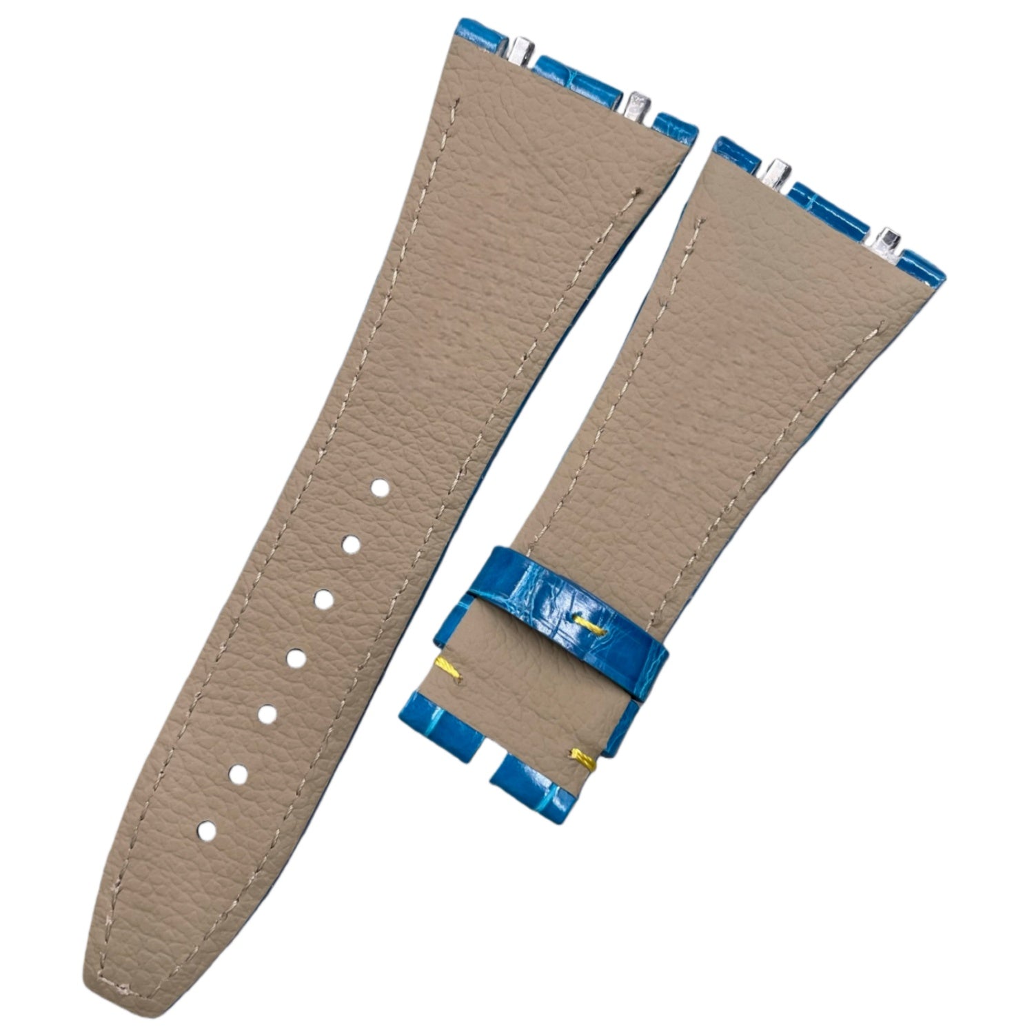 Dark Gray Alligator Leather Watch Strap for Audemars Piguet 15720 & 26420 – Quick Release