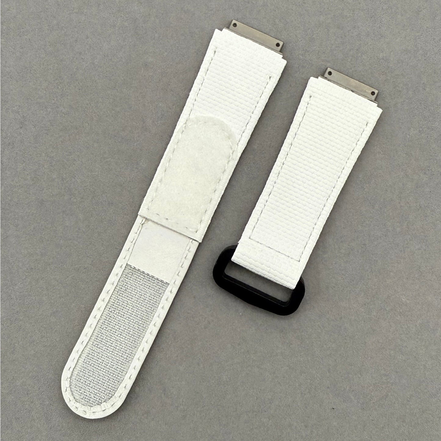 Compatible with Richard Mille RM035 & RM055 Velcro Watch Strap - White