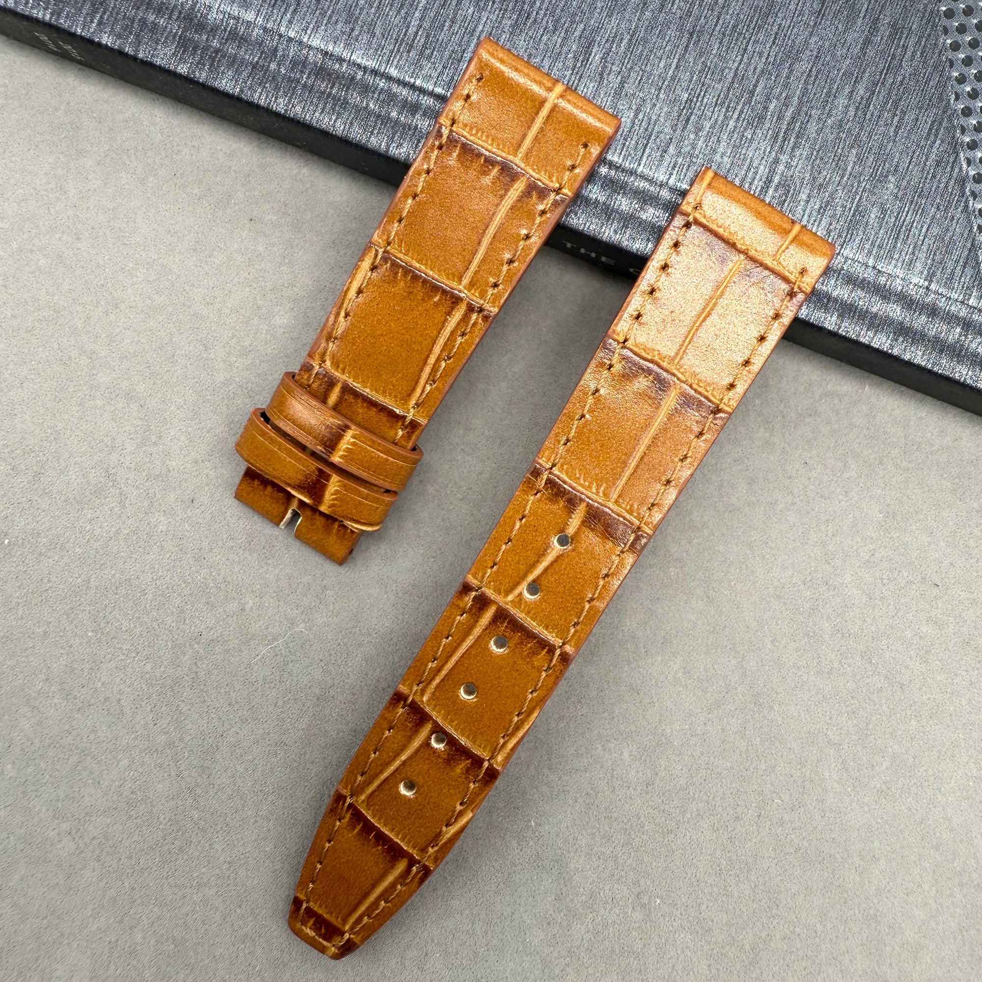 Compatible with IWC Portuguese Series IW458101 18mm Genuine Leather Watch Strap