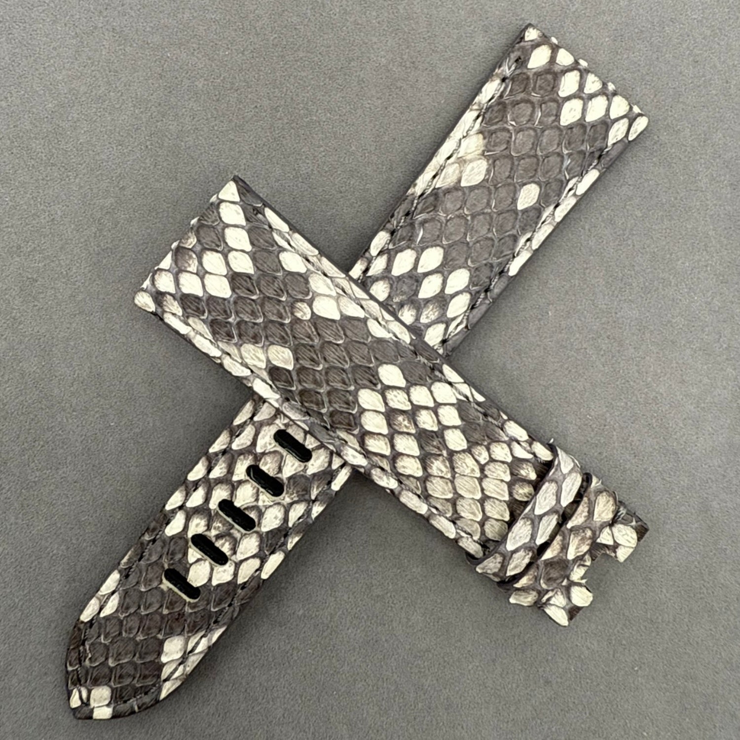 Compatible with Panerai Luminor and Radiomir Himalayan Snakeskin Strap