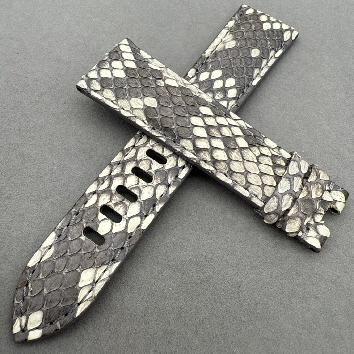Compatible with Panerai Luminor and Radiomir Himalayan Snakeskin Strap