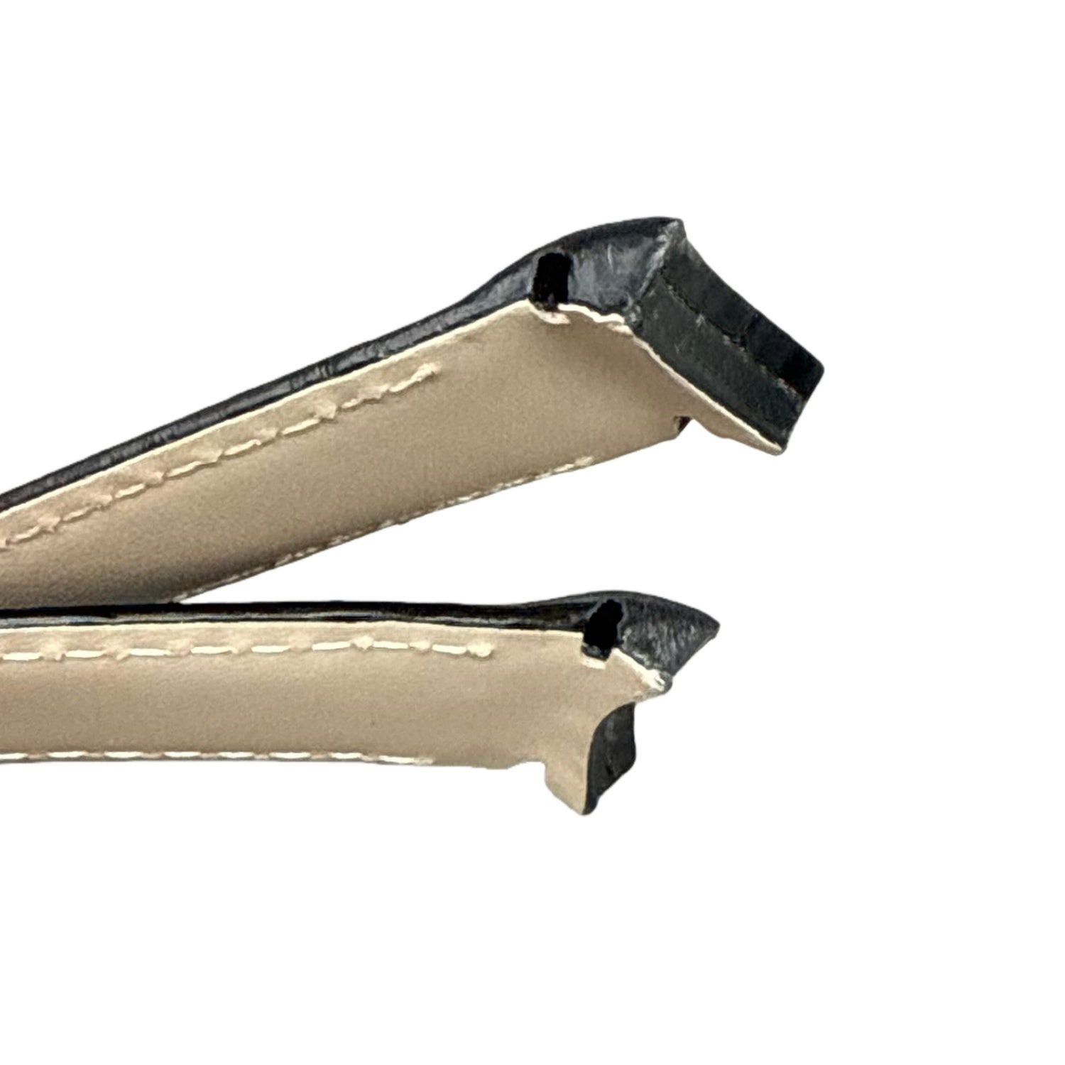 Fits Rolex 36mm Datejust 116233 Black Alligator Leather Watch Strap with Curved End and Handcrafted Customization