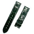 Handcrafted Custom Alligator Leather Watch Strap for Omega De Ville Prestige 4877.60.37 - Bright Green, Bamboo Pattern
