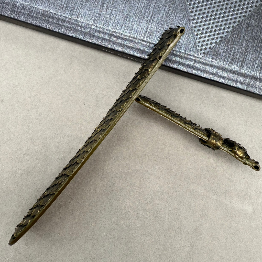 Handcrafted Gold Snake Leather Watch Strap