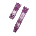 Handcrafted Purple Crocodile Leather Watch Strap for Audemars Piguet Royal Oak 26231 (Ladies' Version)