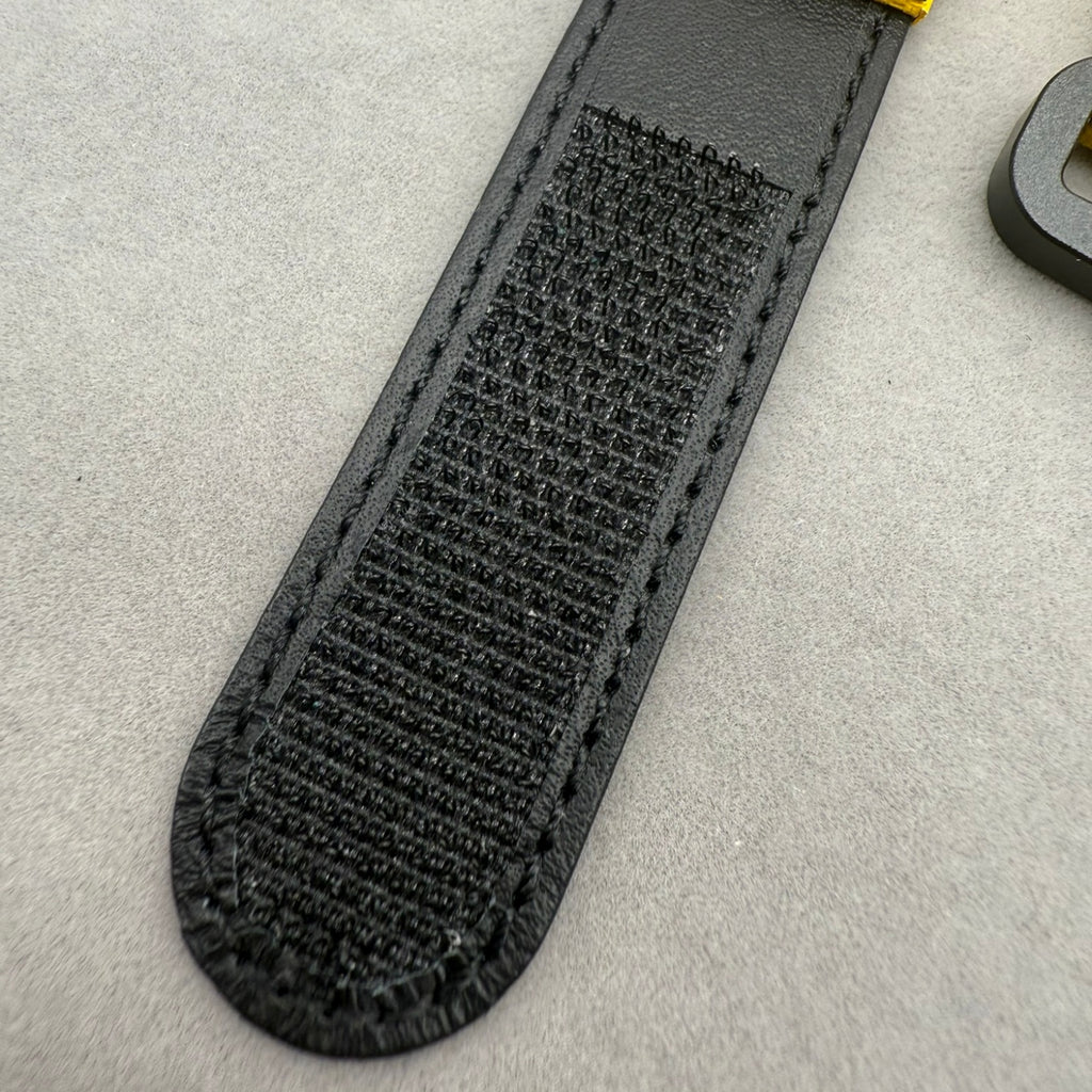Handcrafted Custom Velcro Nylon Texture Fluororubber Watch Strap for Richard Mille RM035 & RM055 - Yellow