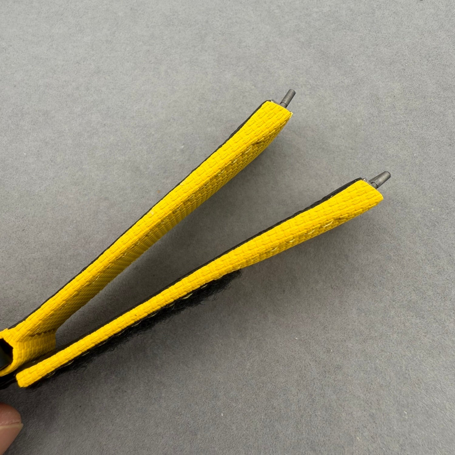 Handcrafted Custom Velcro Nylon Texture Fluororubber Watch Strap for Richard Mille RM035 & RM055 - Yellow