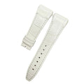 Handcrafted White Alligator Leather Watch Strap, Custom-Made for Franck Muller V45, V35 & V32 Series