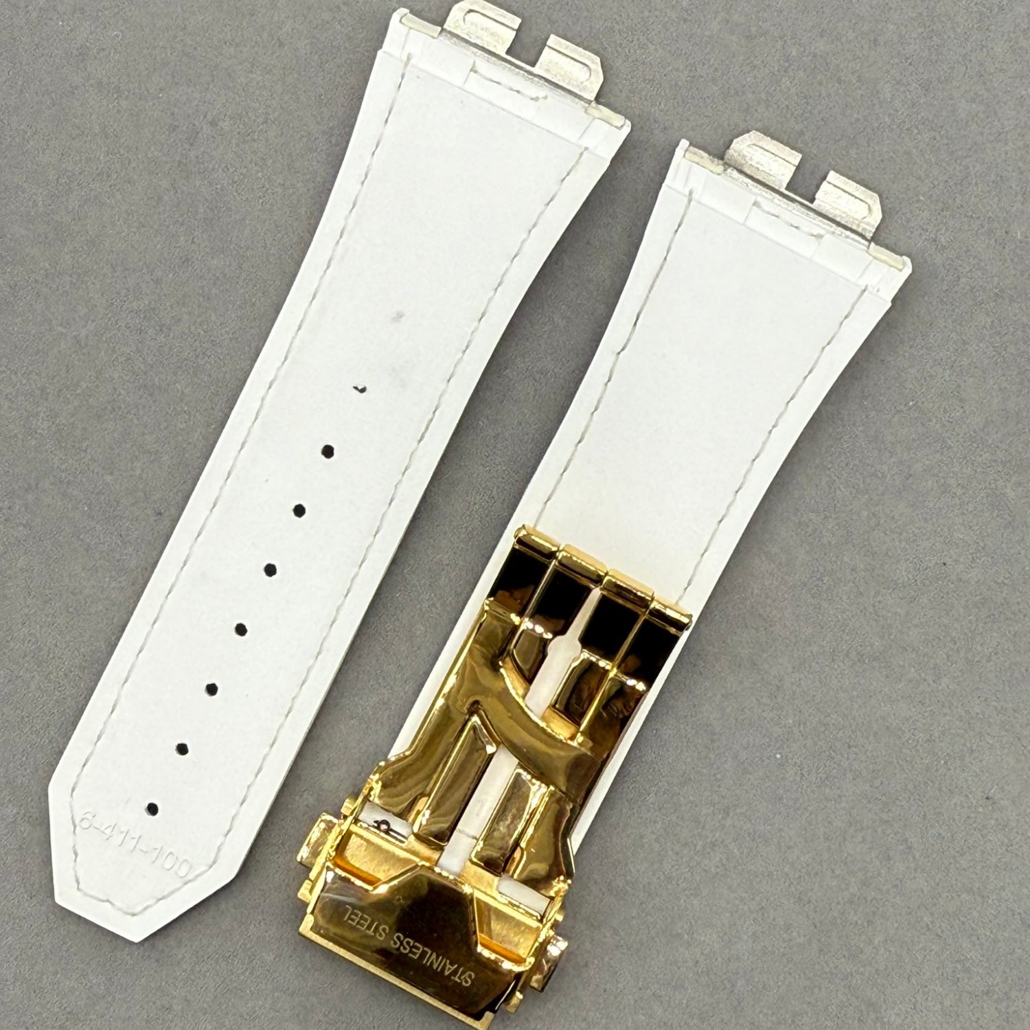 Handcrafted Custom ALLIGATOR Watch Strap for Hublot Big Bang 411 Himalayan - Quick-Release Leather