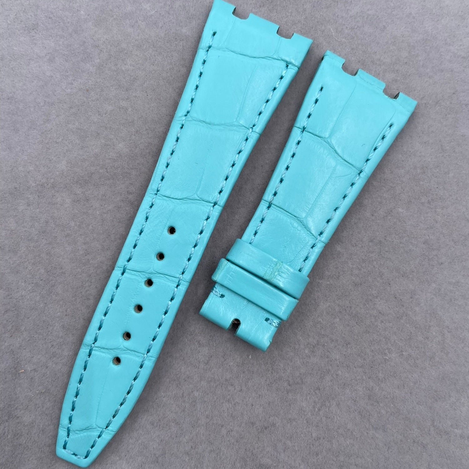Compatible with Audemars Piguet Royal Oak, Crocodile Leather Watch Strap