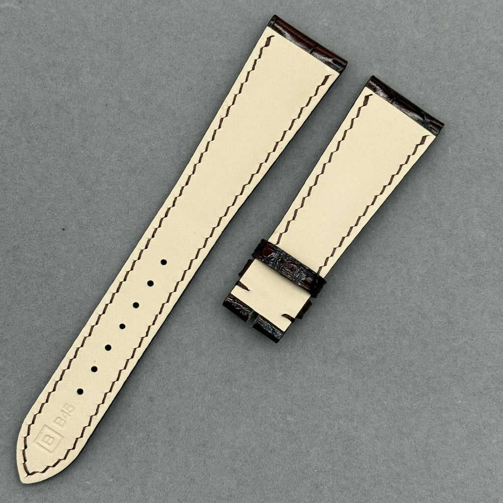 Alligator Leather Watch Strap for Patek Philippe 5146 & 5159 Series - Handmade Custom American Alligator Leather Strap