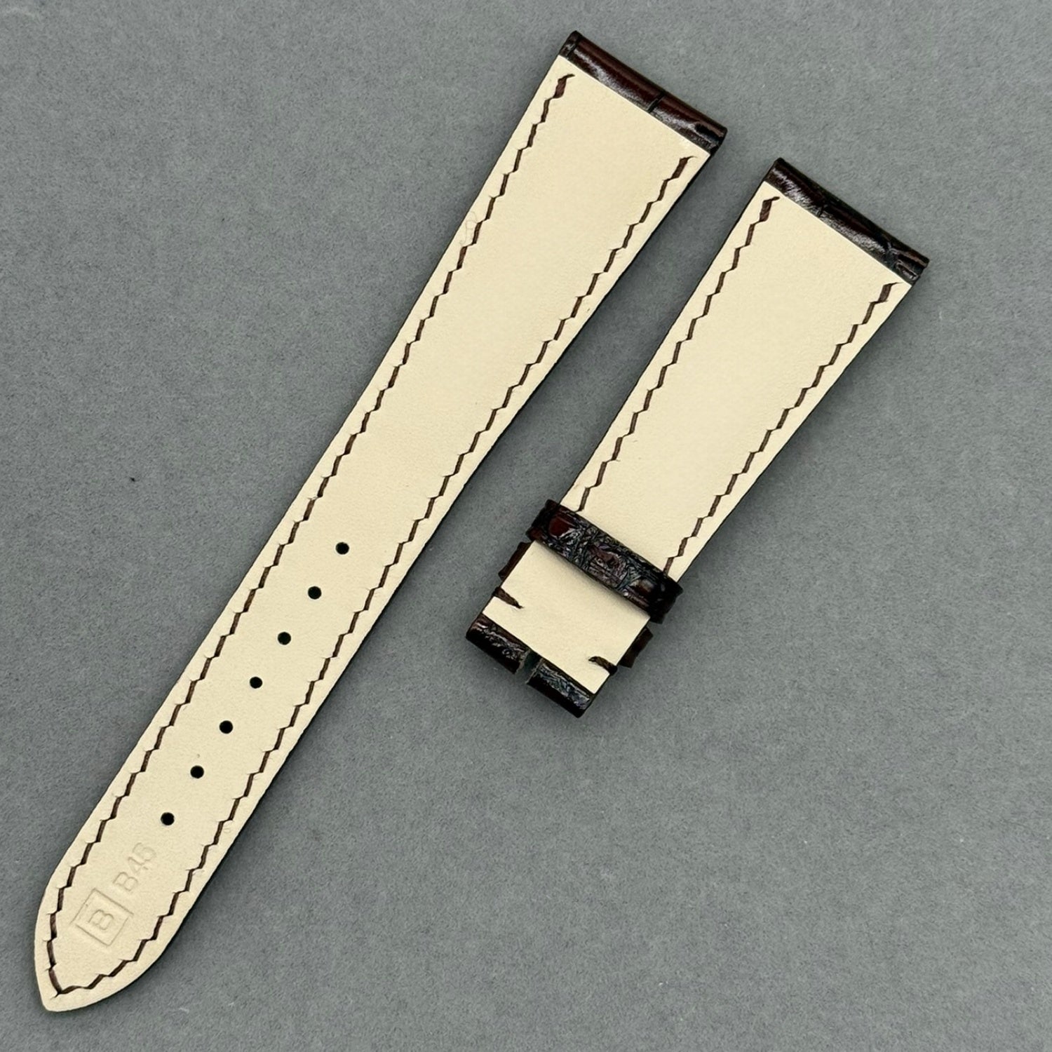 Alligator Leather Watch Strap for Patek Philippe 5146 & 5159 Series - Handmade Custom American Alligator Leather Strap