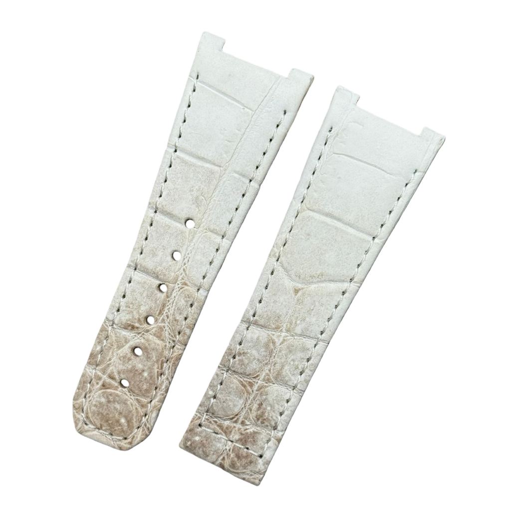 Compatible with Omega Constellation Double Eagle Manhattan Himalayan ALLIGATOR Folding Strap