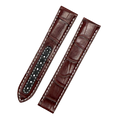 Compatible with Omega Seamaster Speedmaster Series Brown ALLIGATOR Folding Handmade Strap
