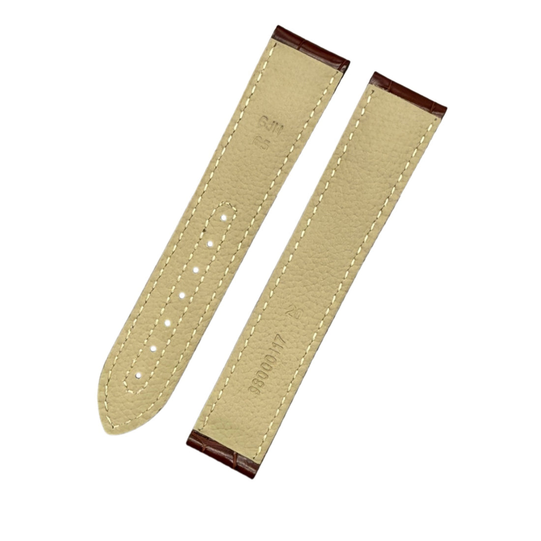 Compatible with Omega Seamaster Speedmaster Series Brown ALLIGATOR Folding Handmade Strap