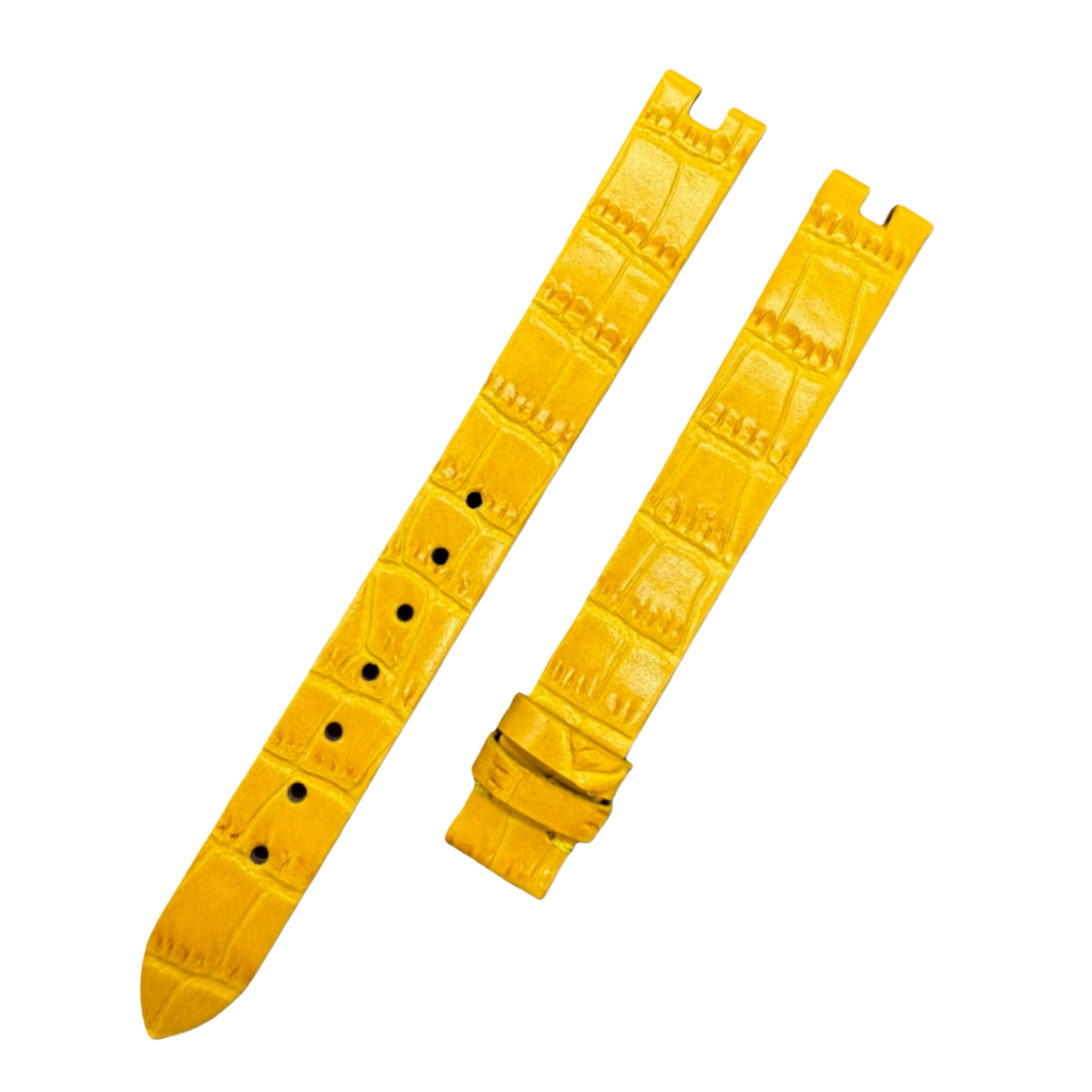 Compatible with Chopard Happy Diamonds Ladies' 209426 Yellow Cowhide Strap