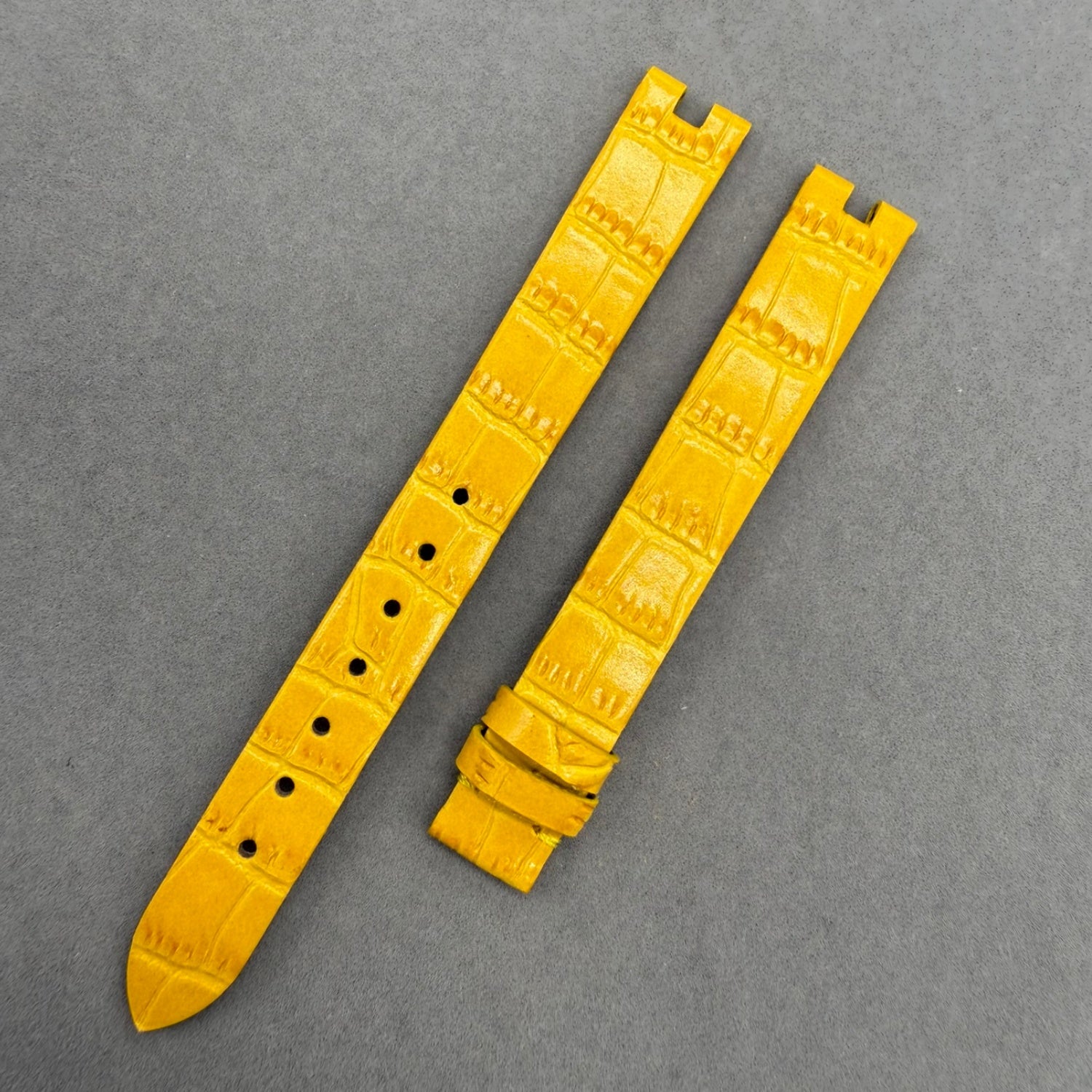 Compatible with Chopard Happy Diamonds Ladies' 209426 Yellow Cowhide Strap