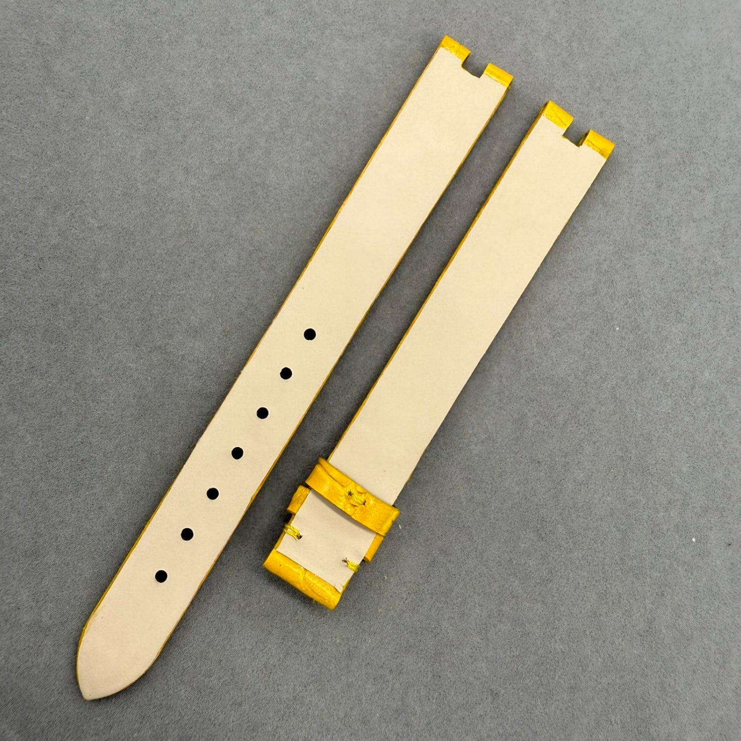 Compatible with Chopard Happy Diamonds Ladies' 209426 Yellow Cowhide Strap