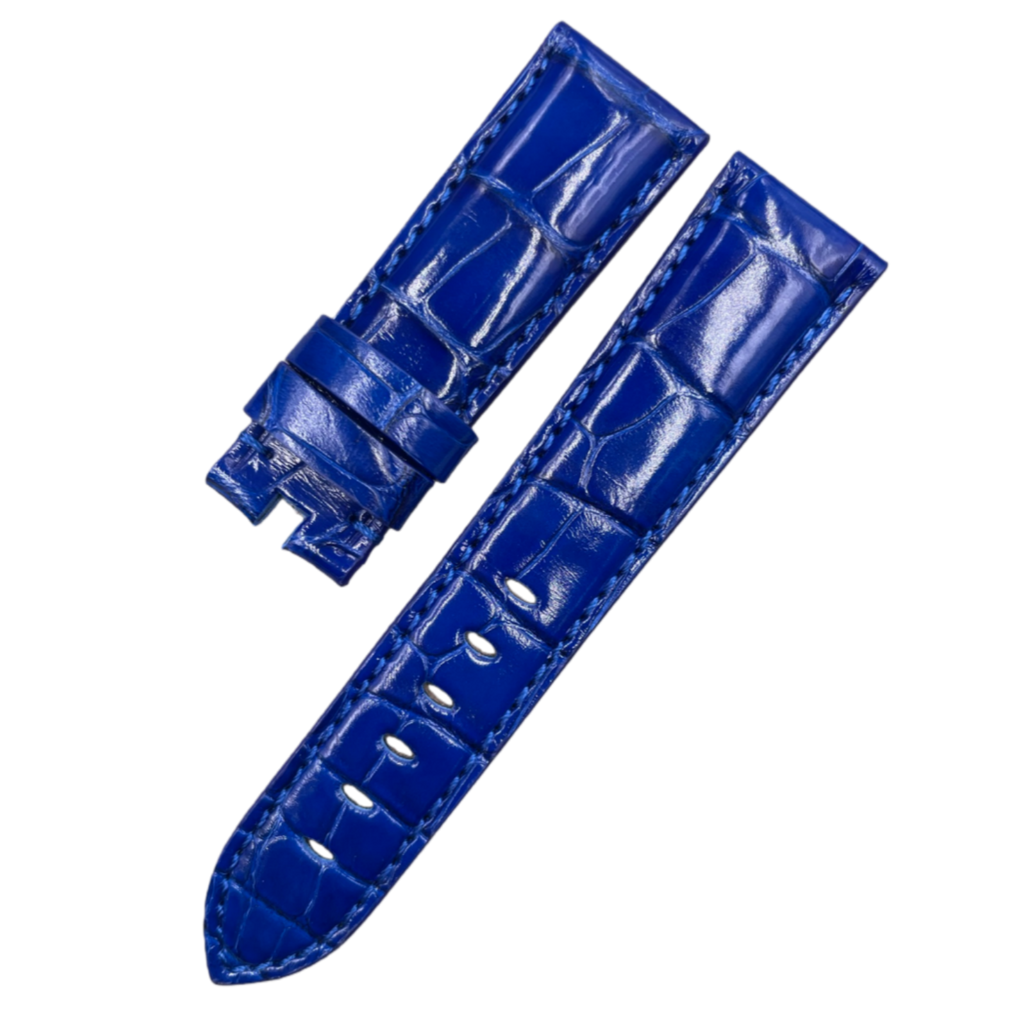 Compatible with Panerai Luminor Due Polished ALLIGATOR Strap