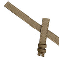 Custom Handcrafted Double-Wrap ELEPHANT GREY PALM-GRAINED COW LEATHER Strap for Hermès