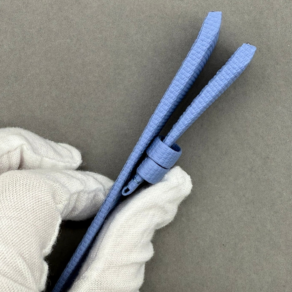 Handcrafted Light Blue Nylon-Fluororubber Quick-Release Watch Strap for Audemars Piguet 26420 15720
