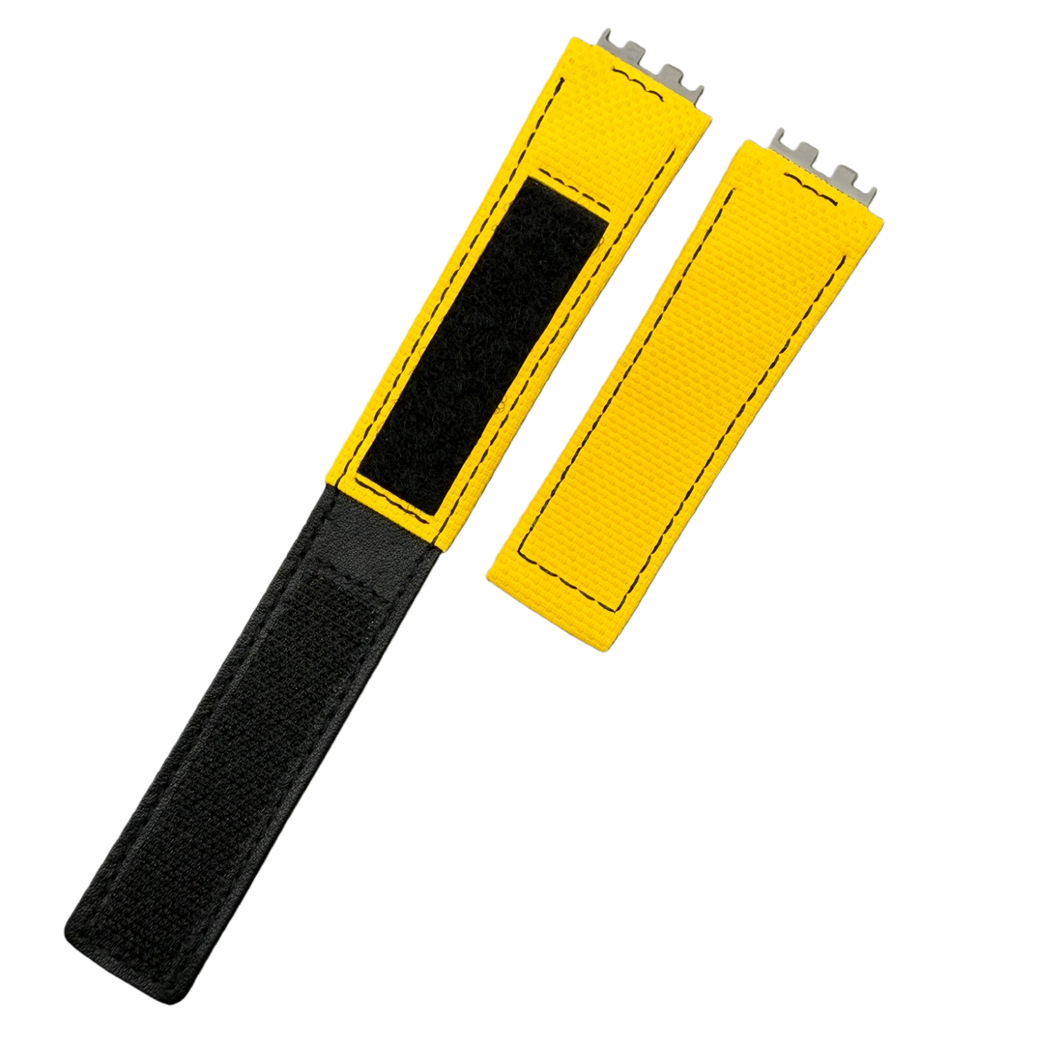 Custom Handmade Yellow Velcro Watch Strap for Hublot Big Bang 441